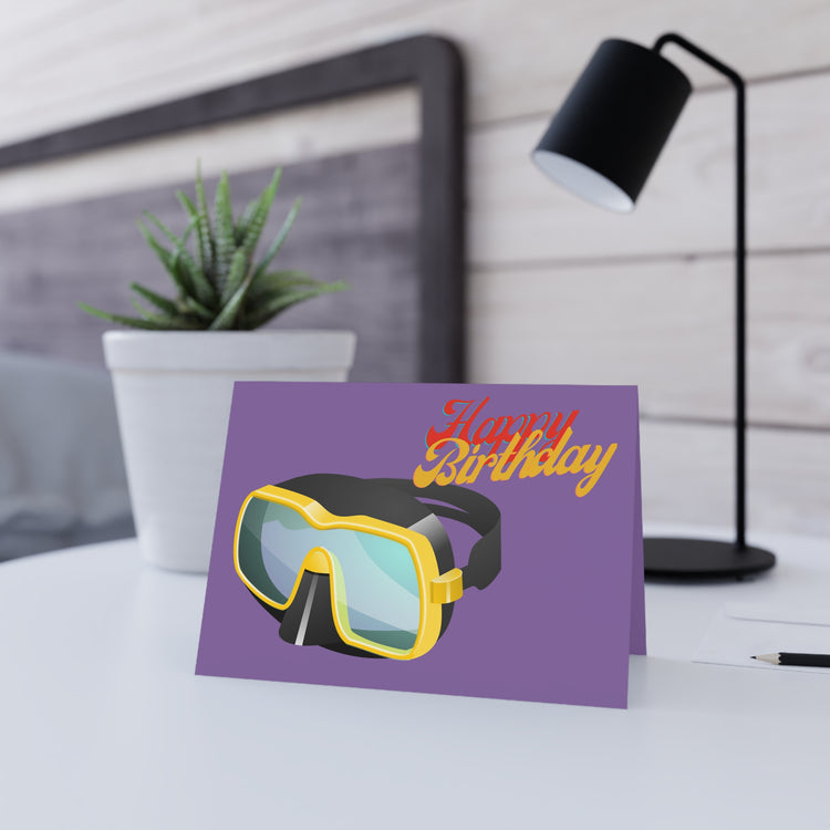 Snorkel Greeting Card — "Happy Birthday"