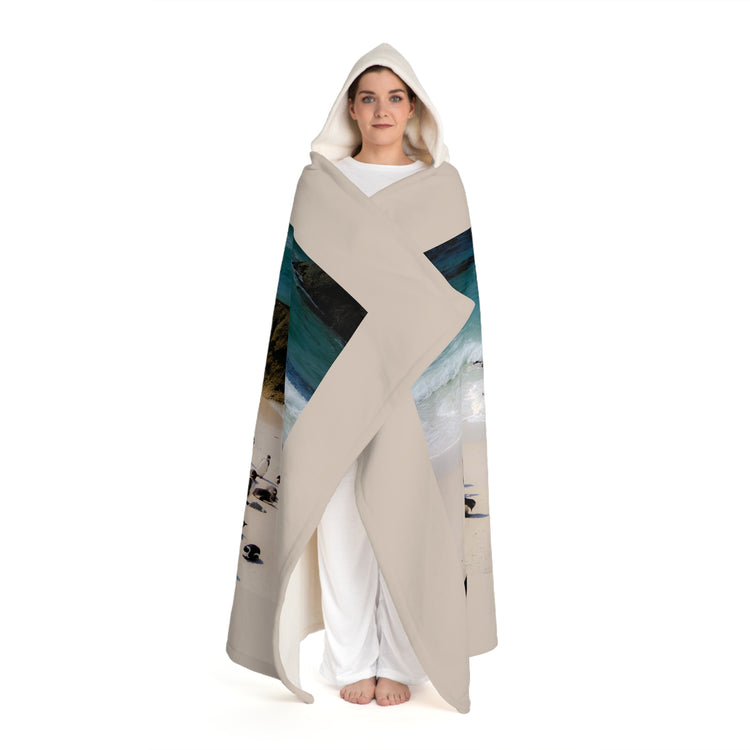 Penguin Love Hooded Blanket
