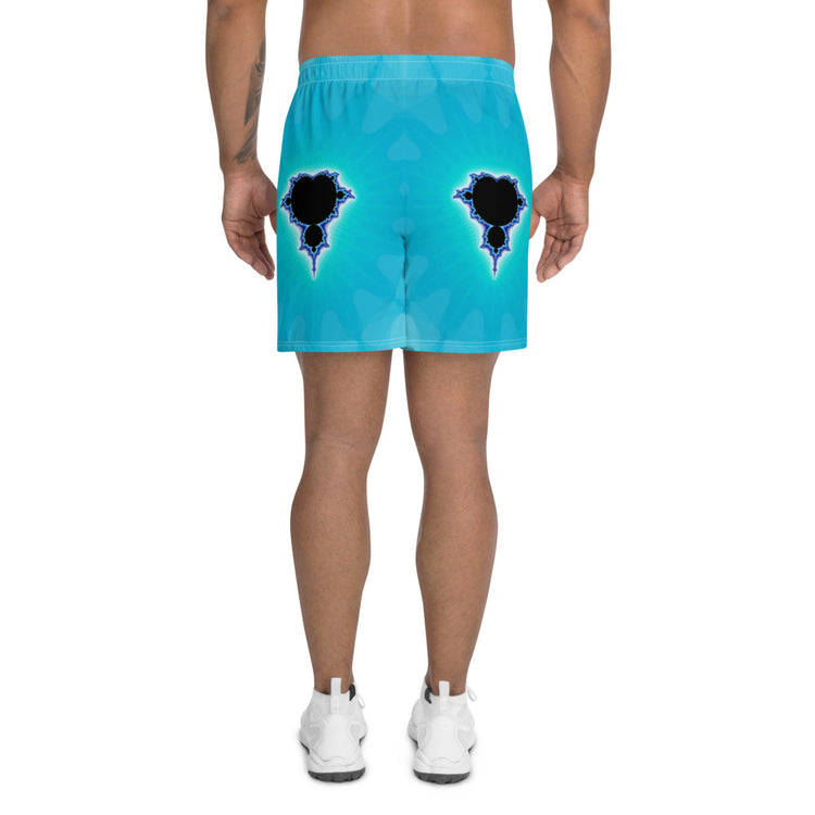 Droplets Men's Athletic Long Shorts
