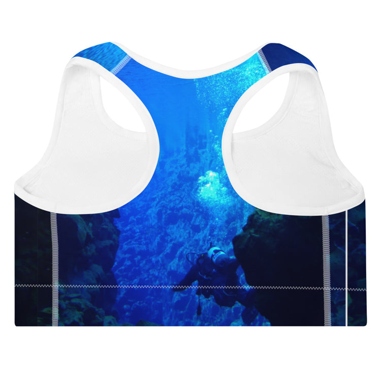 Deep Sea Diver Padded Sports Bra