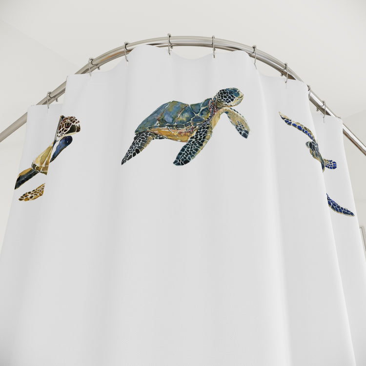 Breath Of Air Shower Curtain - White