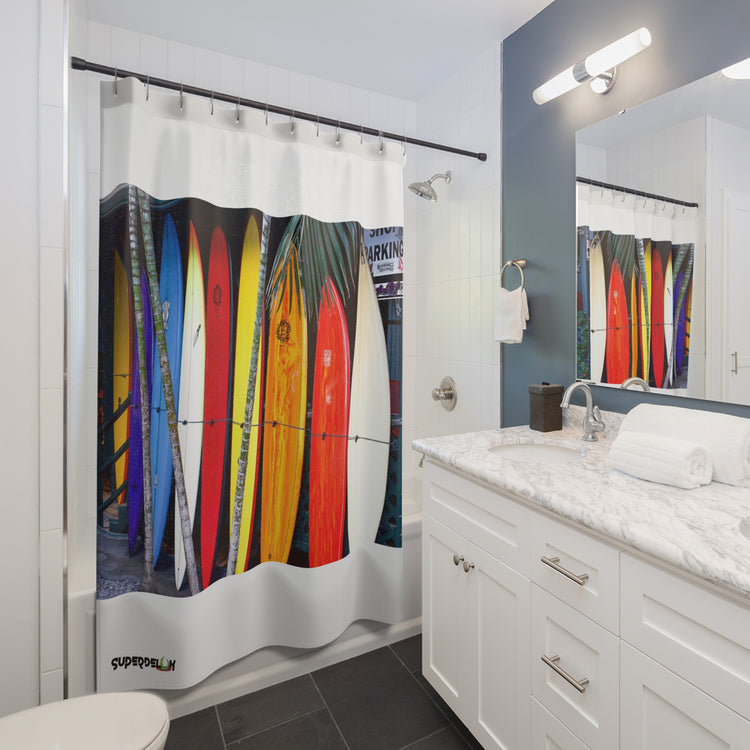 Surfwax Shower Curtain