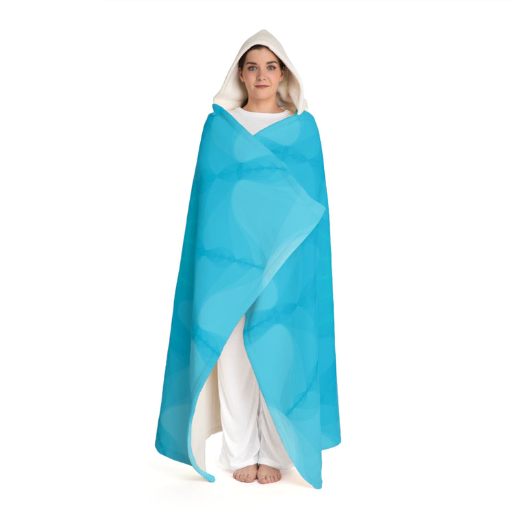 Droplets Hooded Blanket