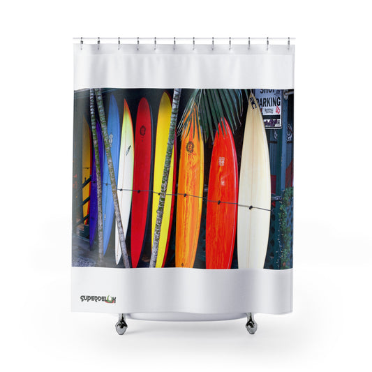Surfwax Shower Curtain