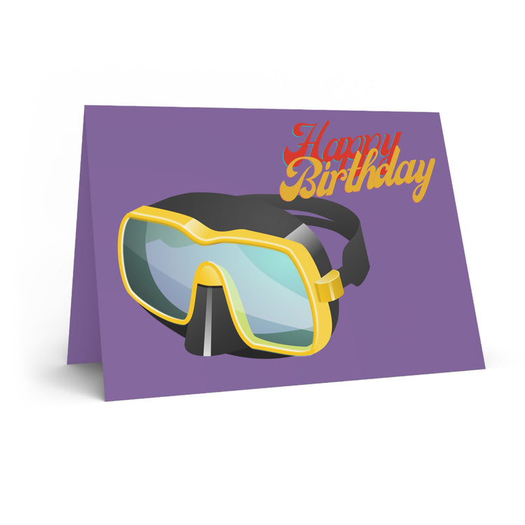 Snorkel Greeting Card — "Happy Birthday"