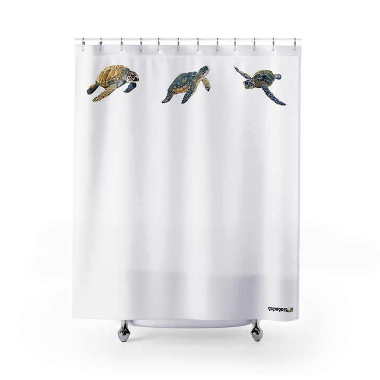 Breath Of Air Shower Curtain - White