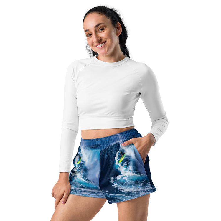 Neon Wave Unisex Athletic Short Shorts