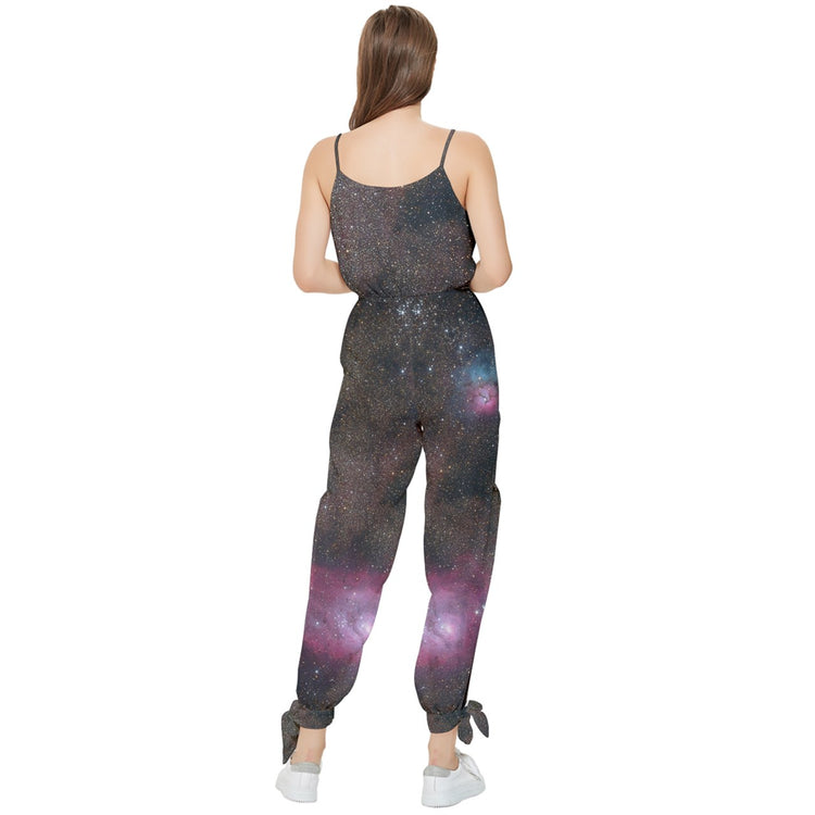 Intergalactic Tie Ankle Chiffon Jumpsuit