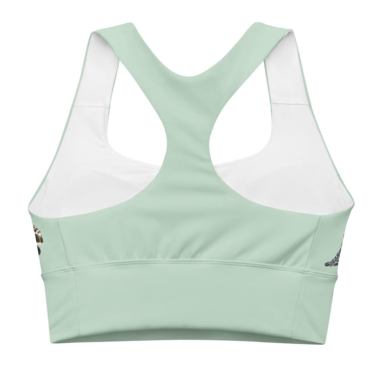Breath Of Air Longline Sports Bra - Aquagreen