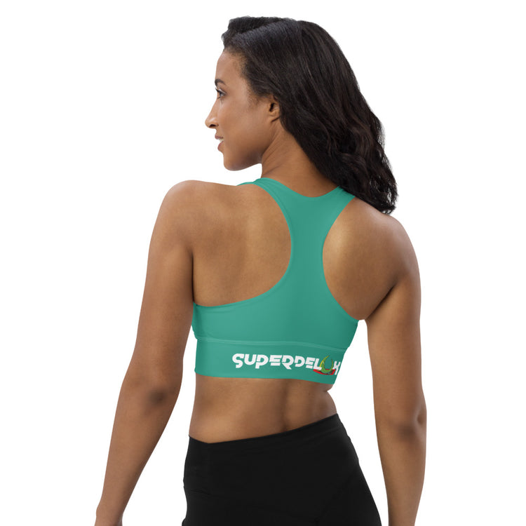 Essentials Longline Sports Bra - Seafoam