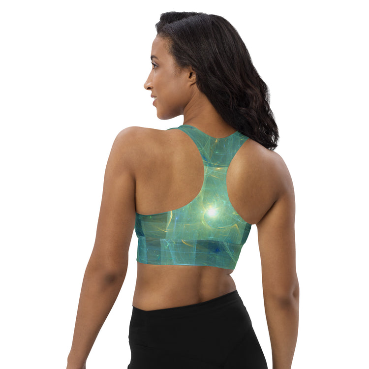 Flying Saucer Longline Sports Bra