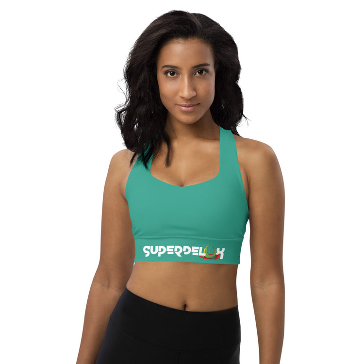Essentials Longline Sports Bra - Seafoam