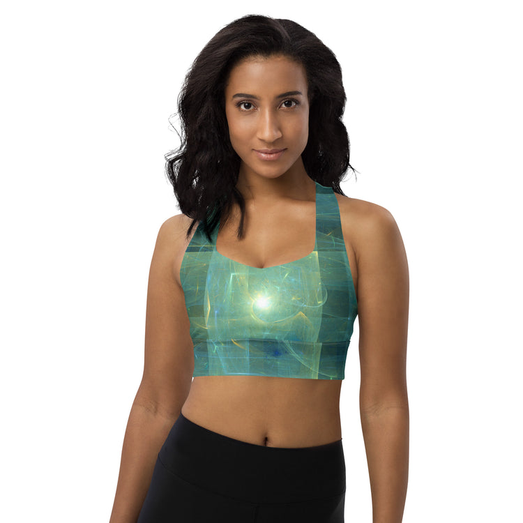 Flying Saucer Longline Sports Bra