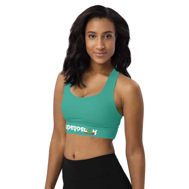 Essentials Longline Sports Bra - Seafoam