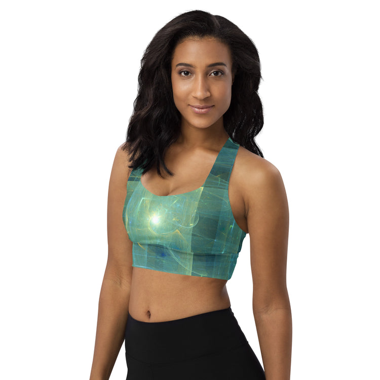 Flying Saucer Longline Sports Bra