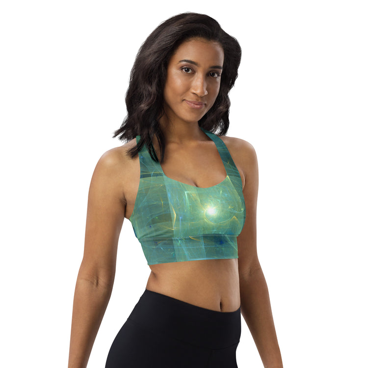 Flying Saucer Longline Sports Bra