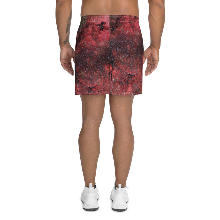 Pink Explosion Men's Athletic Long Shorts