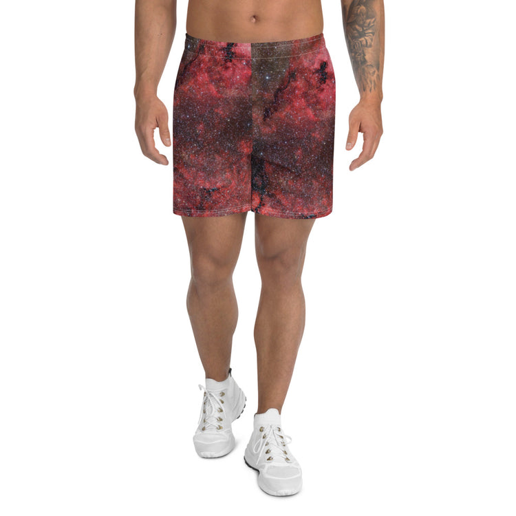 Pink Explosion Men's Athletic Long Shorts