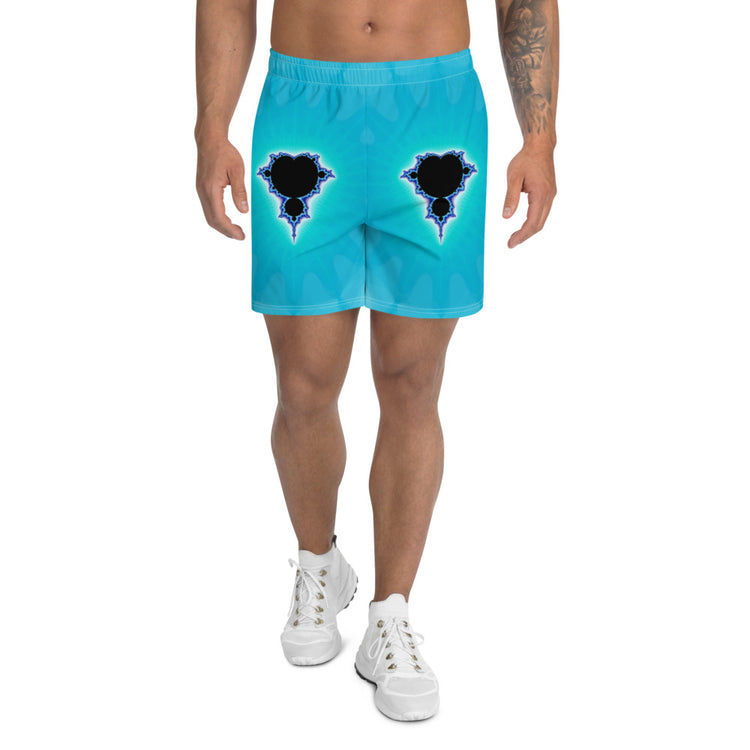 Droplets Men's Athletic Long Shorts