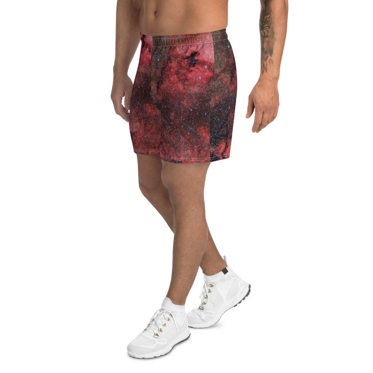 Pink Explosion Men's Athletic Long Shorts
