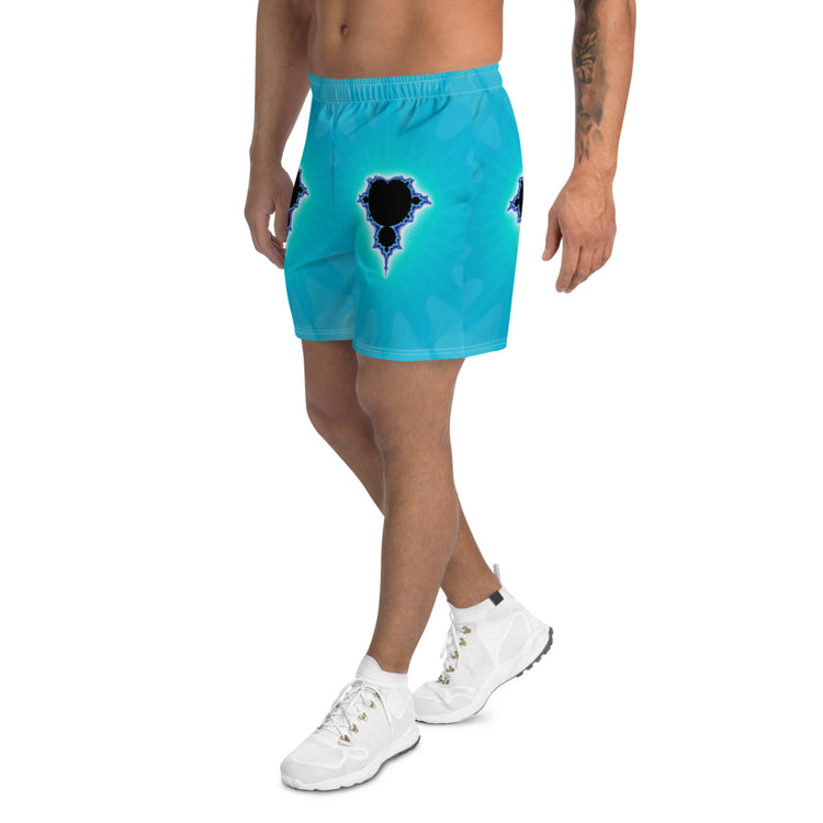 Droplets Men's Athletic Long Shorts