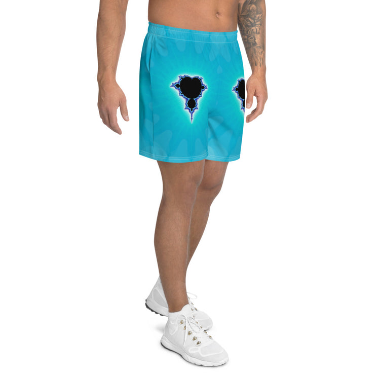 Droplets Men's Athletic Long Shorts