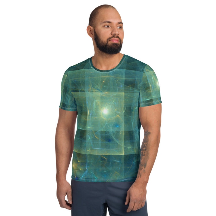 Flying Saucer Men's Athletic T-Shirt