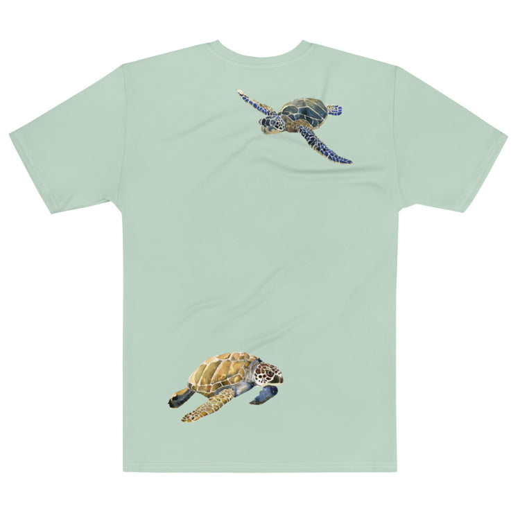 Breath Of Air Men's Crew Neck T-Shirt - Aquagreen