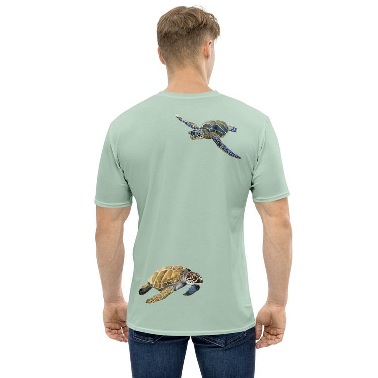 Breath Of Air Men's Crew Neck T-Shirt - Aquagreen