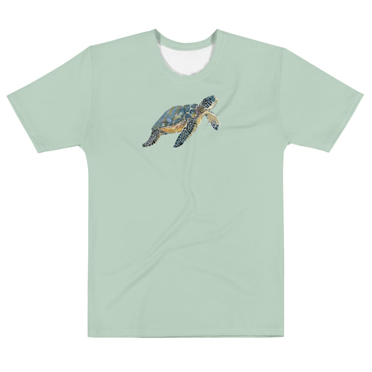 Breath Of Air Men's Crew Neck T-Shirt - Aquagreen