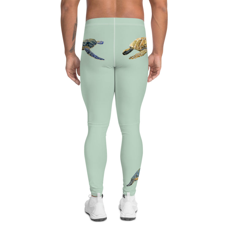 Breath Of Air Men's Leggings - Aquagreen