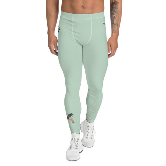 Breath Of Air Men's Leggings - Aquagreen