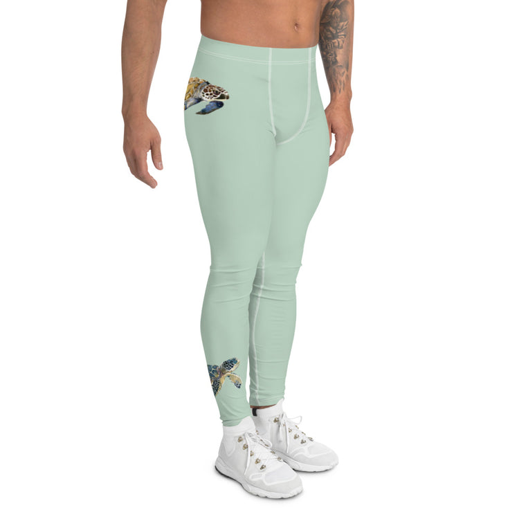 Breath Of Air Men's Leggings - Aquagreen