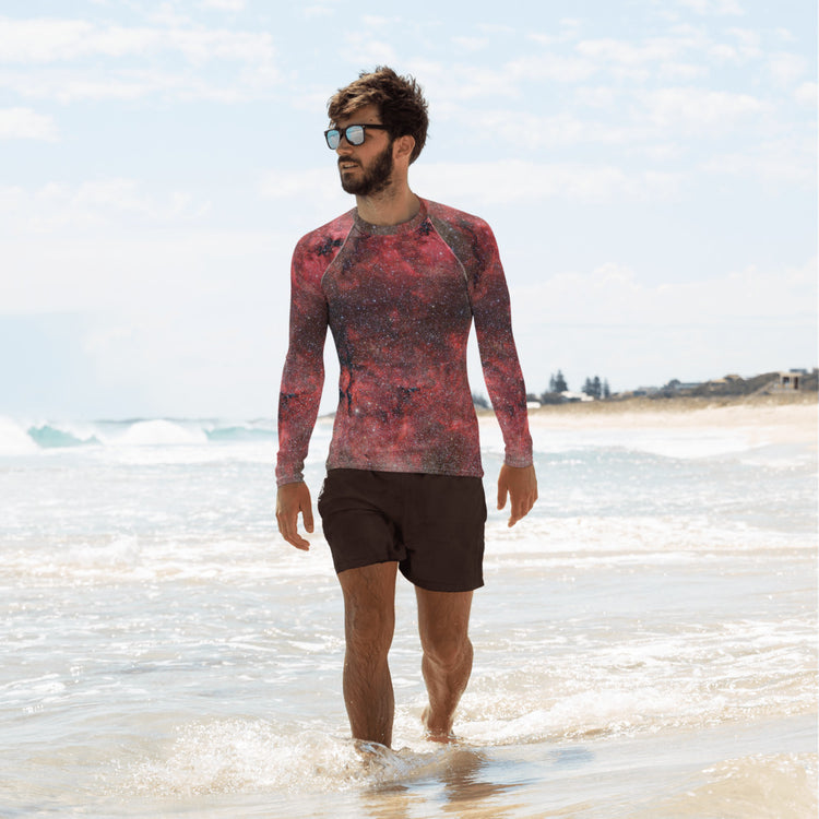 Pink Explosion Men's Rash Guard