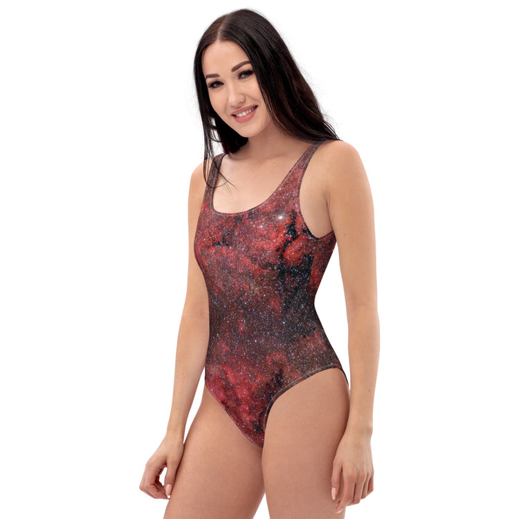 Pink Explosion Low Back Swimsuit