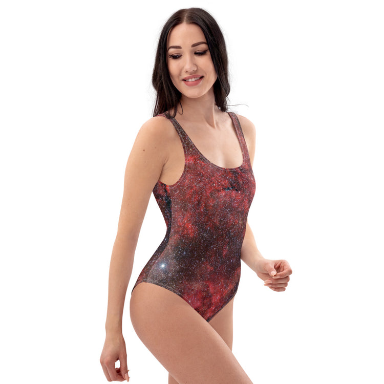 Pink Explosion Low Back Swimsuit