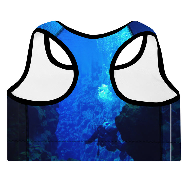 Deep Sea Diver Padded Sports Bra