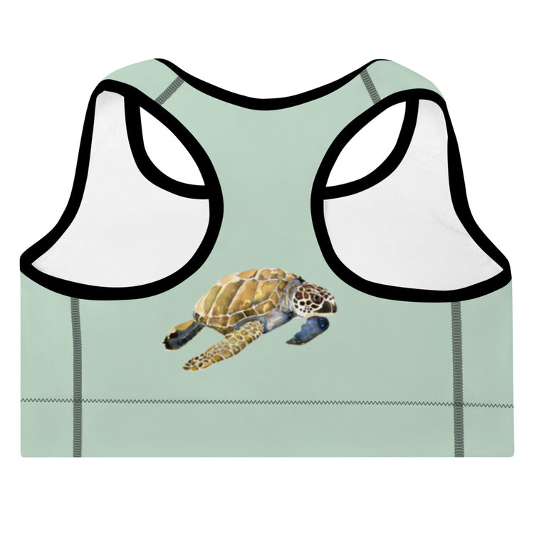 Breath Of Air Padded Sports Bra - Aquagreen