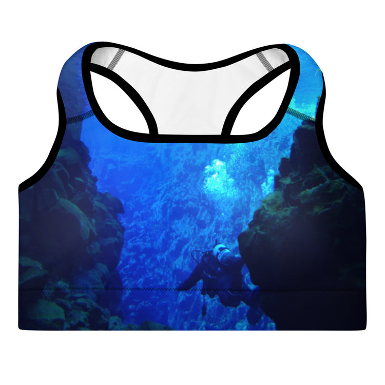 Deep Sea Diver Padded Sports Bra