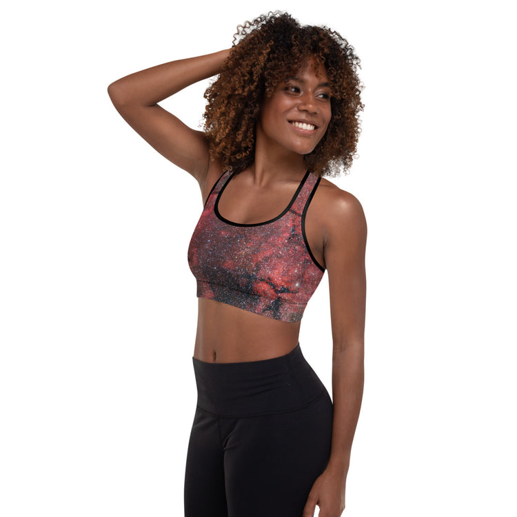 Pink Explosion Padded Sports Bra