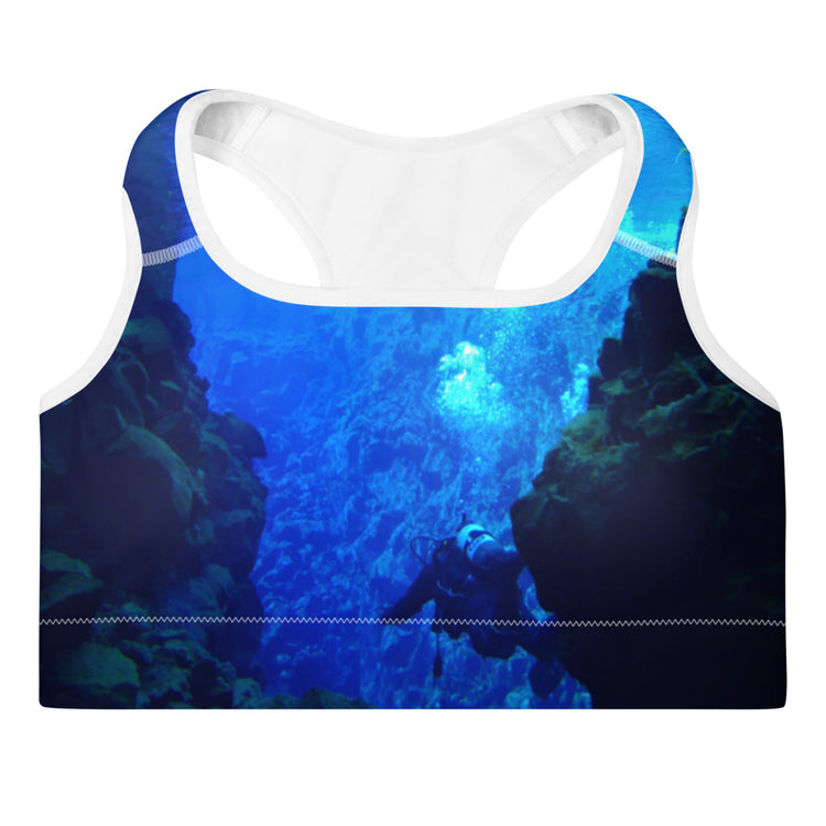 Deep Sea Diver Padded Sports Bra