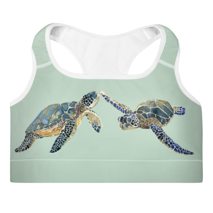 Breath Of Air Padded Sports Bra - Aquagreen