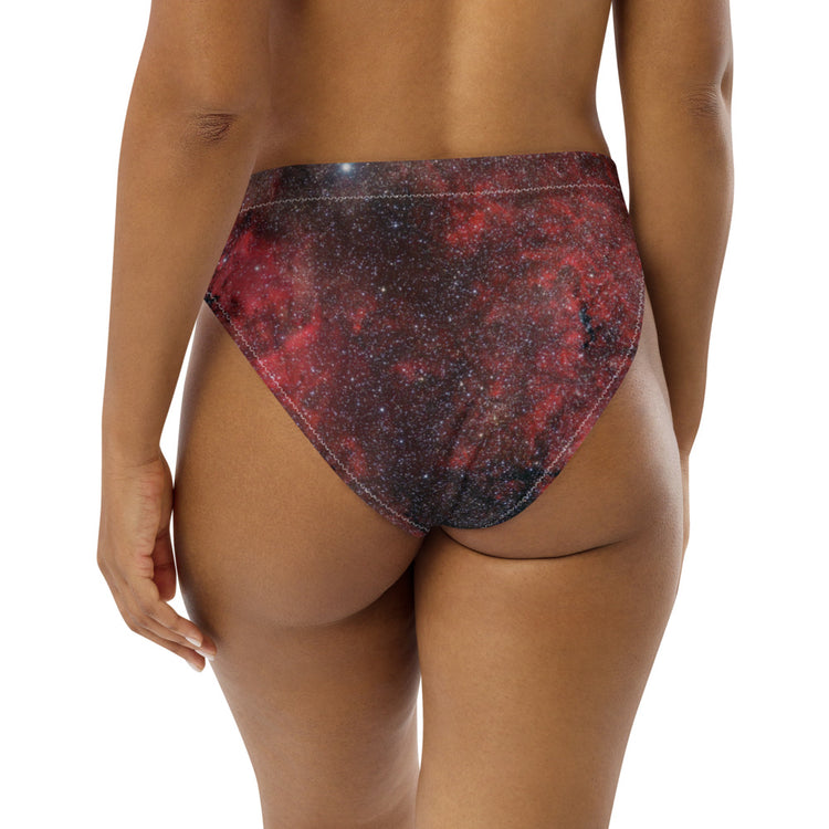 Pink Explosion Recycled High-Waisted Bikini Bottom