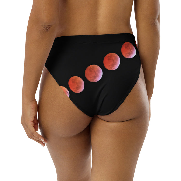 Neon Moons Recycled High-Waisted Bikini Bottom
