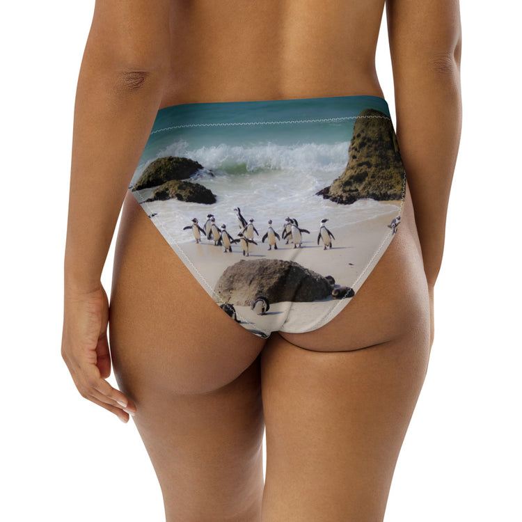 Penguin Love Recycled High-Waisted Bikini Bottom