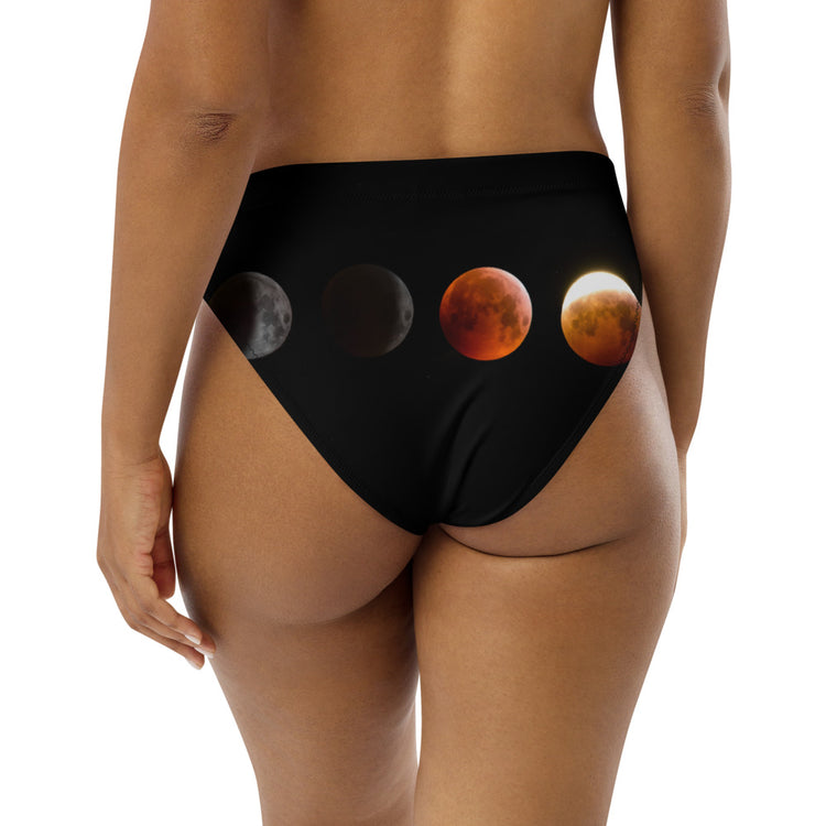 Moon At Night Recycled High-Waisted Bikini Bottom