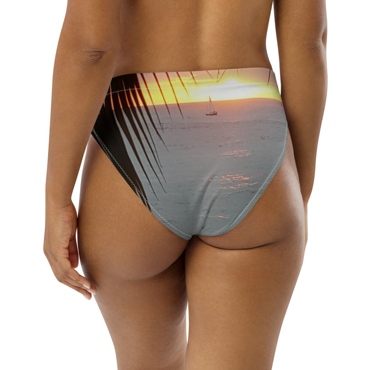 Sunrise Recycled High-Waisted Bikini Bottom