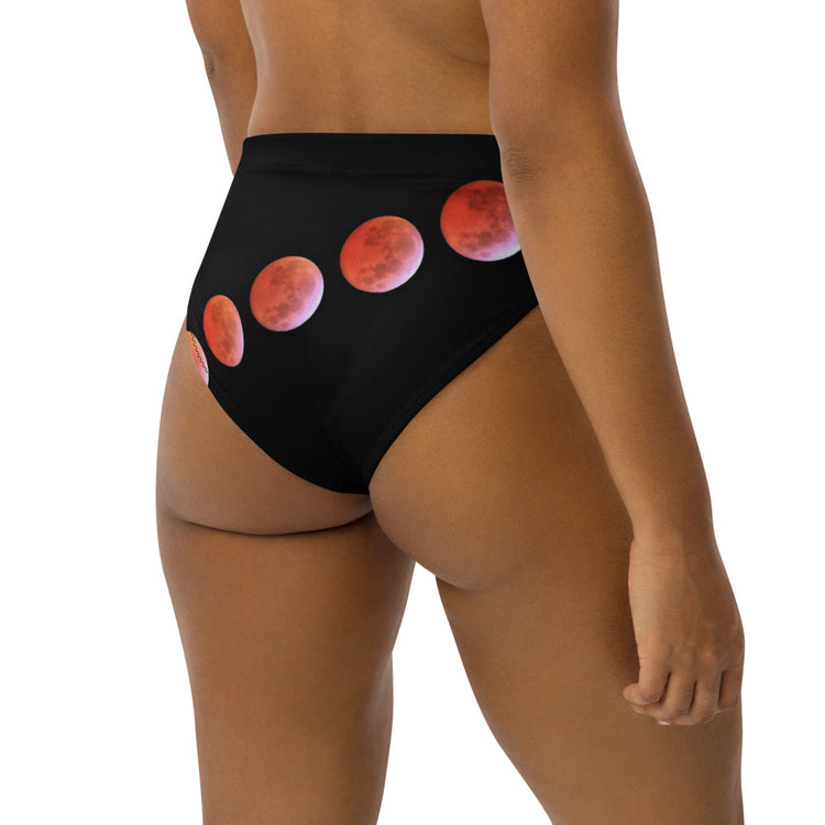 Neon Moons Recycled High-Waisted Bikini Bottom