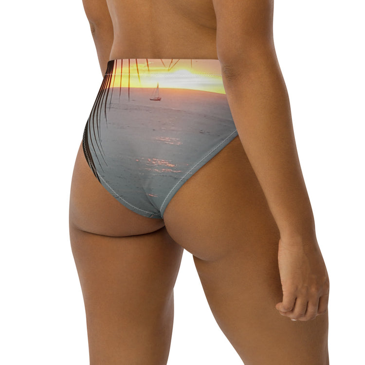 Sunrise Recycled High-Waisted Bikini Bottom