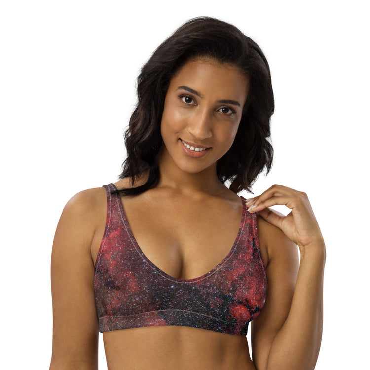 Pink Explosion Recycled Padded Bikini Top